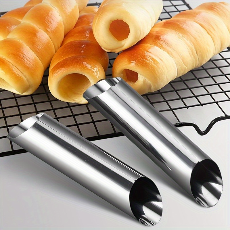 Danish Pancake Pan - Stampi per cannoli in acciaio inox,