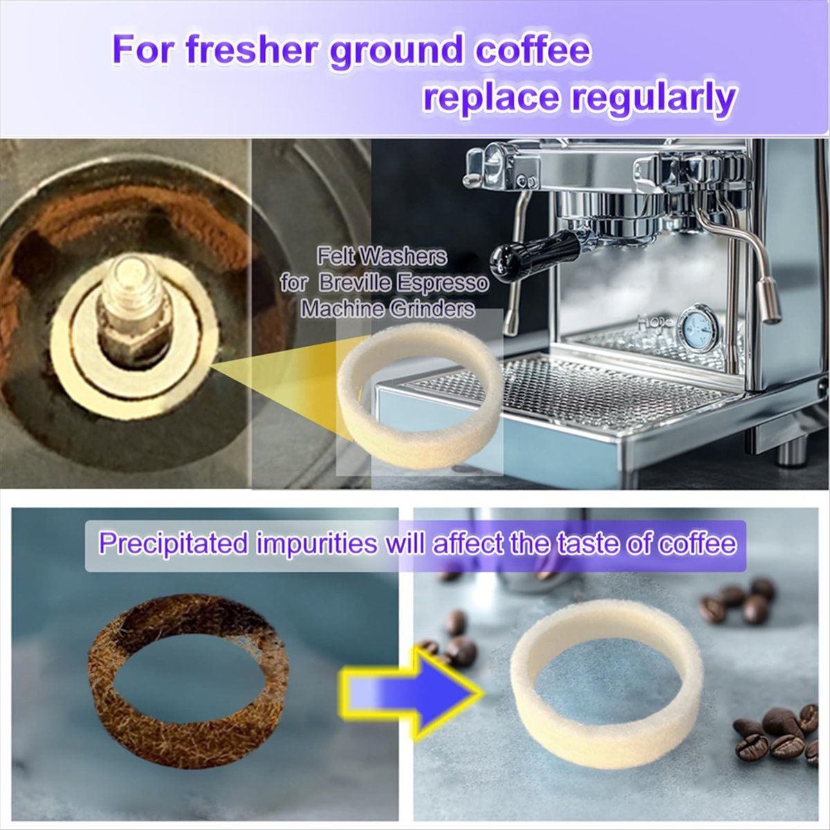 (A64E) Set di 6 Rondelle in Fe - Breville Espresso Bes870 recensione e prezzo