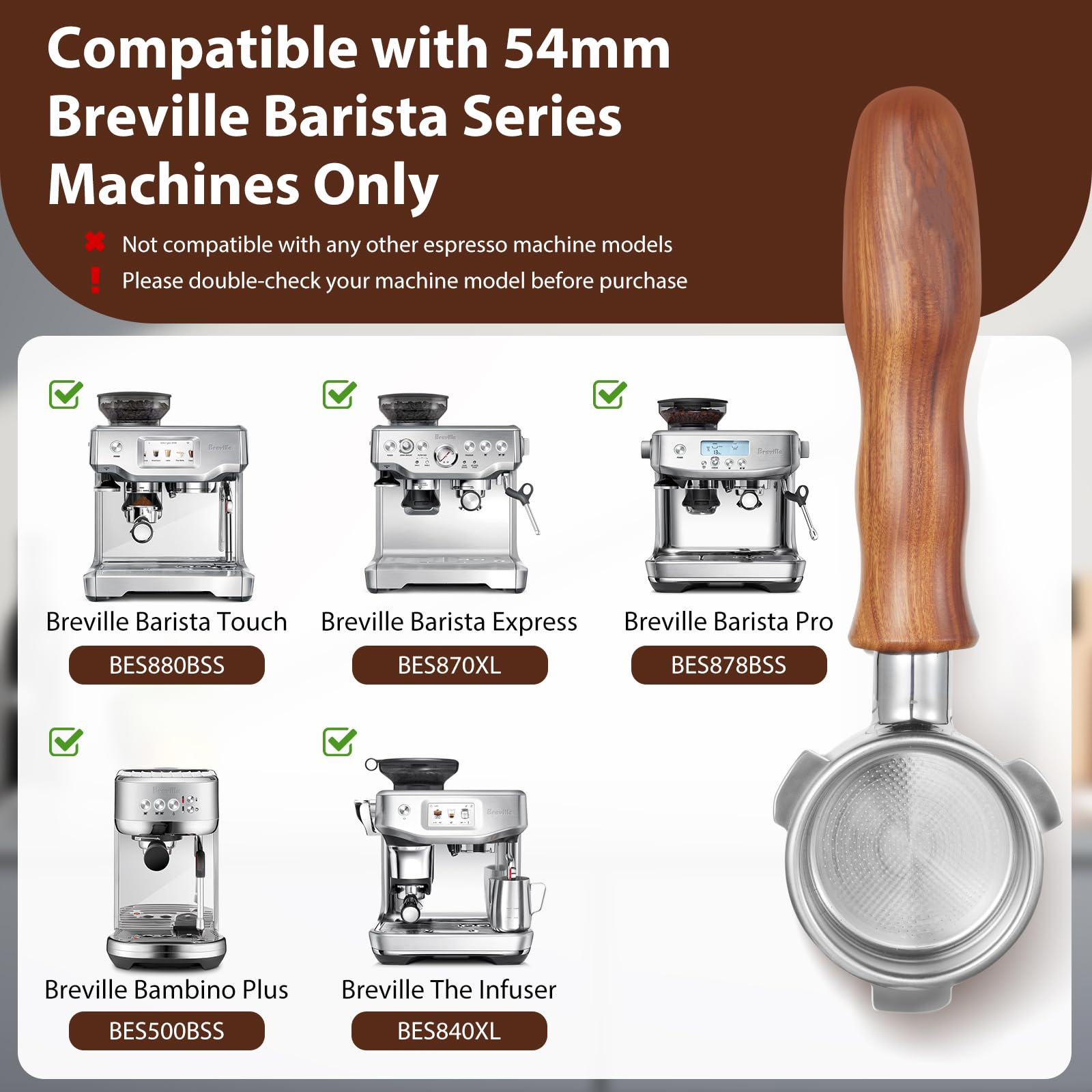 Portafiltro senza fondo da 54  - Breville Espresso Barista Touch recensione e prezzo